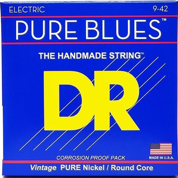 DR Pure Blues Saf Nikel Elektro Gitar 0,9 Takım Tel (El yapımı)