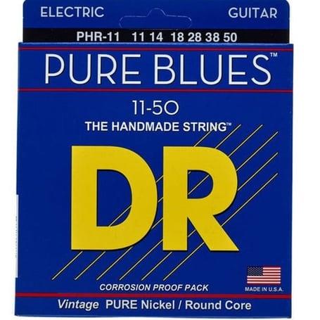 DR Pure Blues Saf Nikel Elektro Gitar 0,11 Takım Tel (El yapımı)