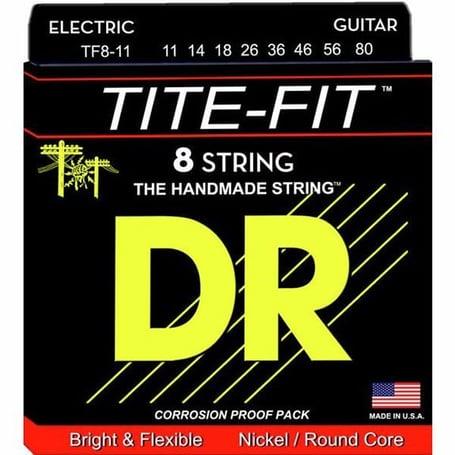 DR Tite Fit Elektro Gitar 0,11-0,80 Sekiz Tel Takım (El yapımı)