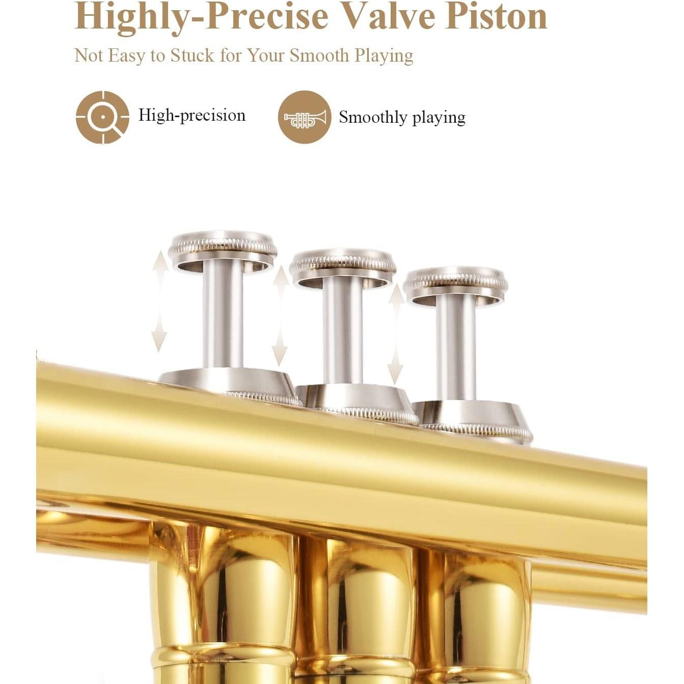 Eastar ETR-380 Standard Si Bemol Trompet (Golden)