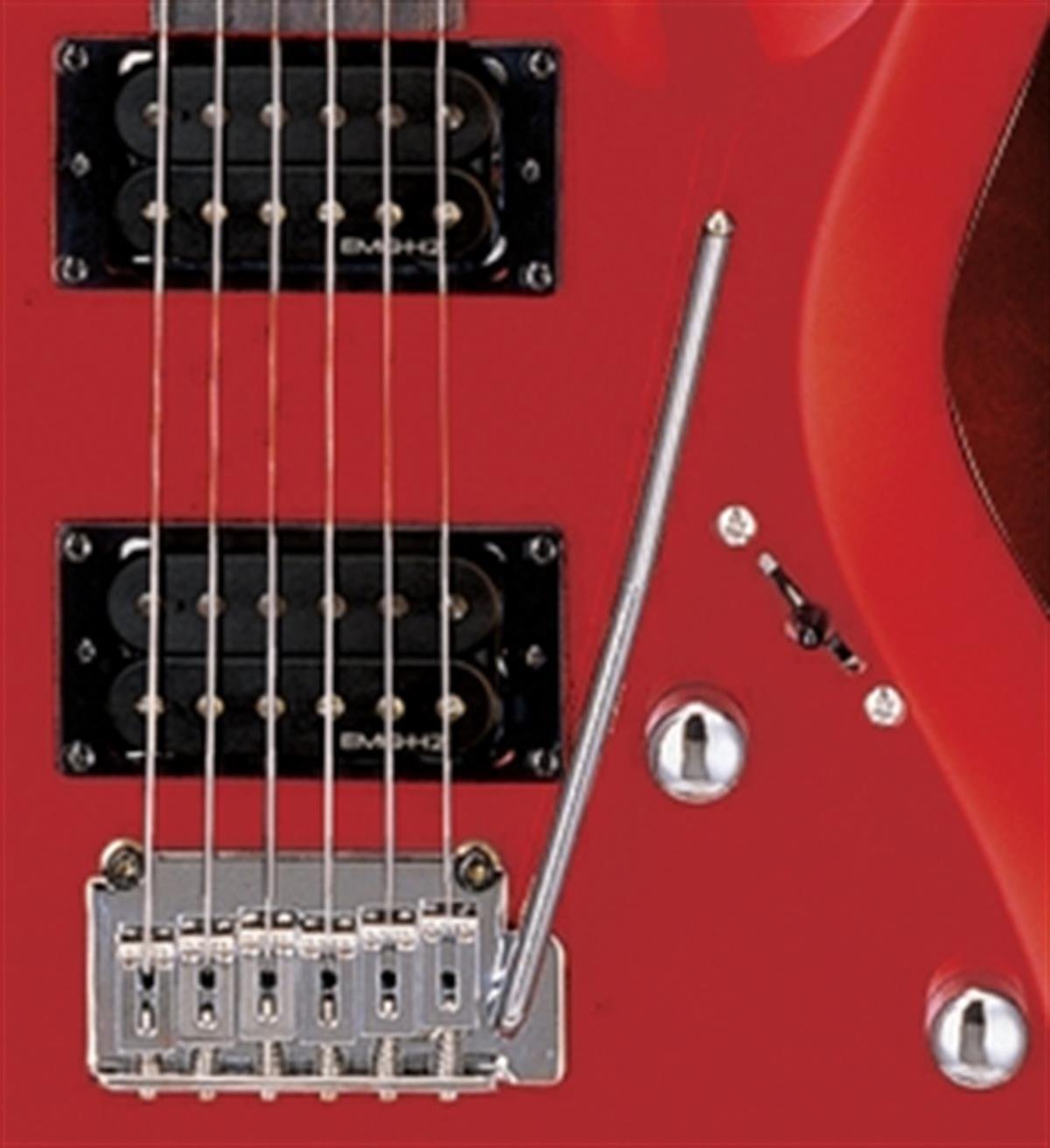 ELEKTRO GİTAR, METALİK KIRMIZI, 2 X EMG SRO OC1 (A