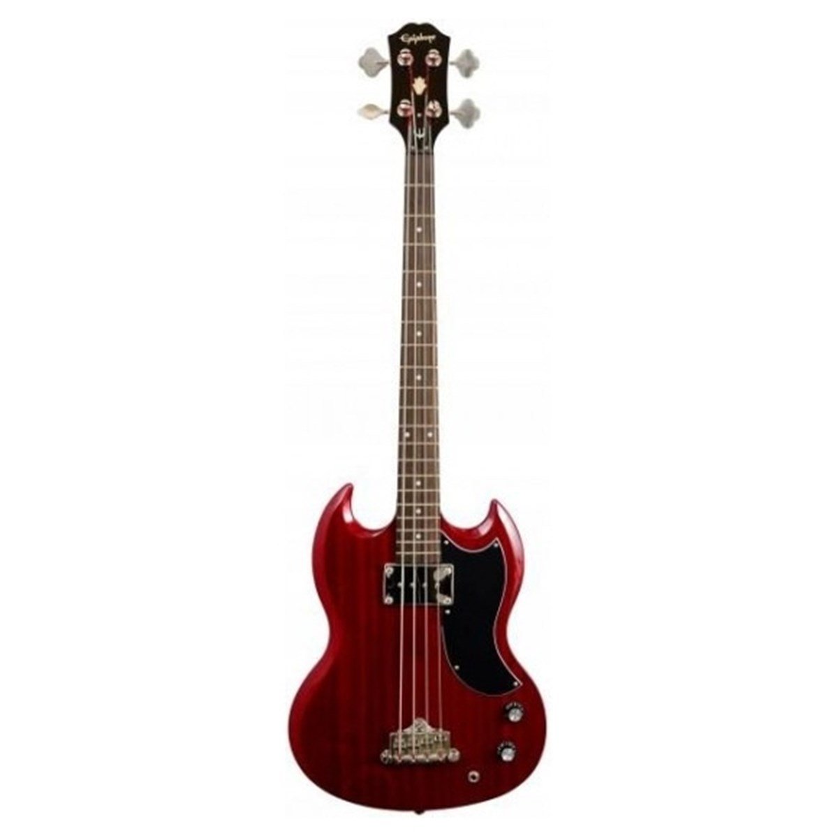 Epiphone EB-0 Chrome Hardware Bas Gitar (Cherry) Kılıf+Pena