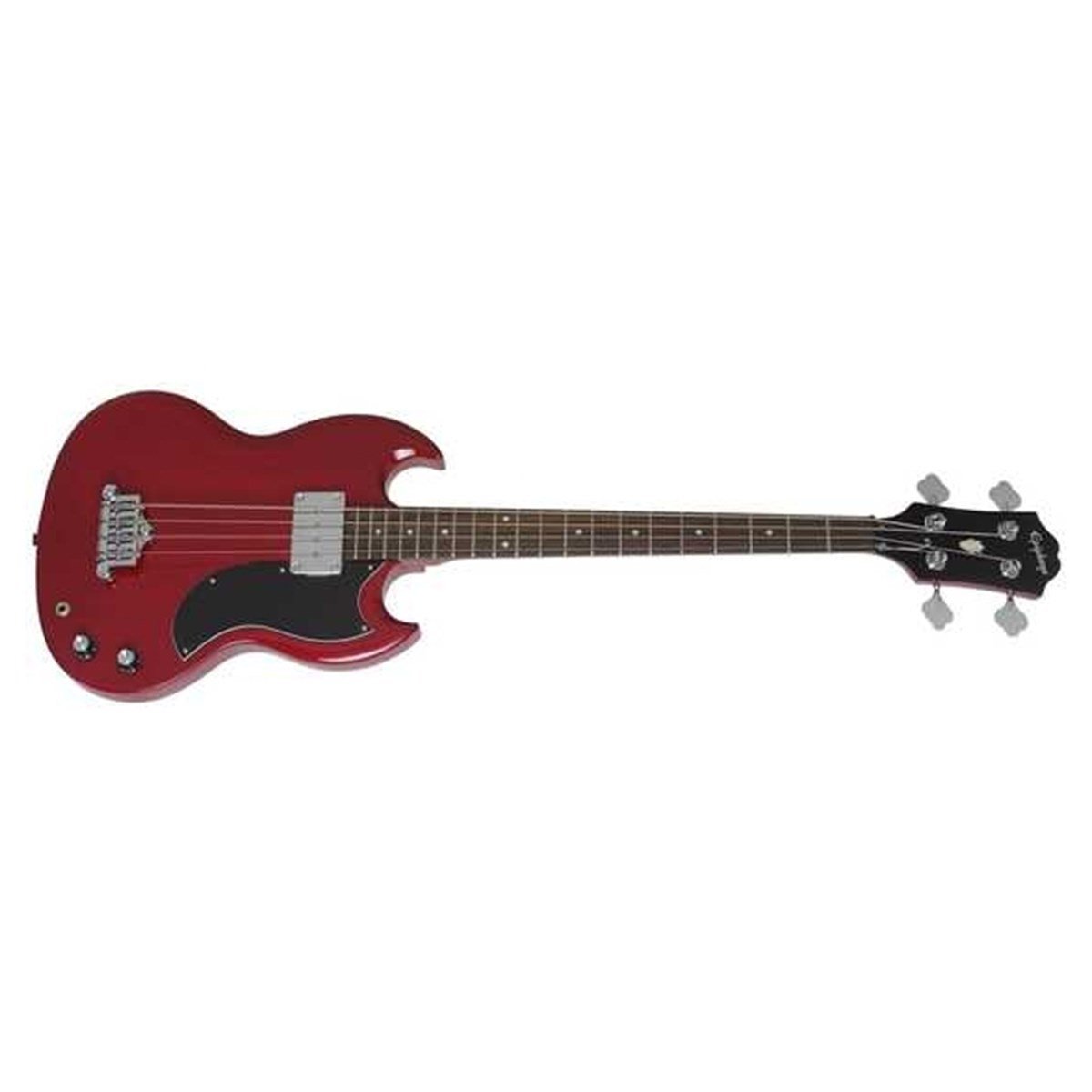 Epiphone EB-0 Chrome Hardware Bas Gitar (Cherry) Kılıf+Pena