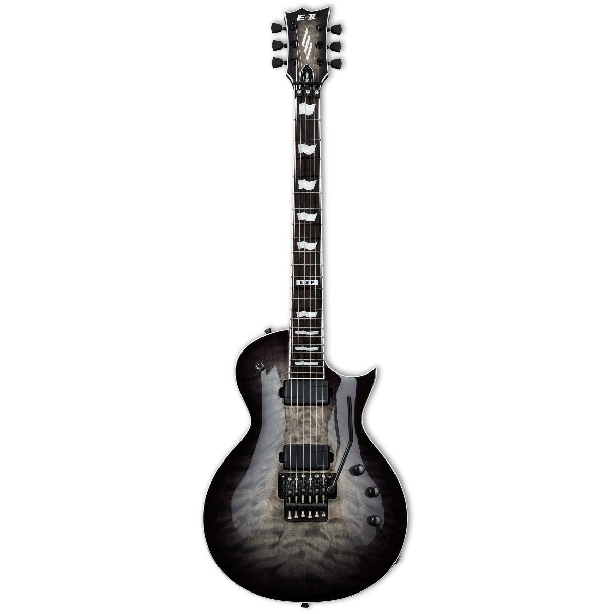 ESP E-II Eclipse Quilted Maple Charcoal Burst Elektro Gitar