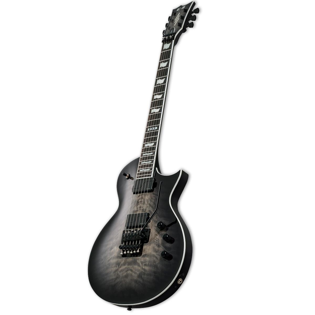 ESP E-II Eclipse Quilted Maple Charcoal Burst Elektro Gitar