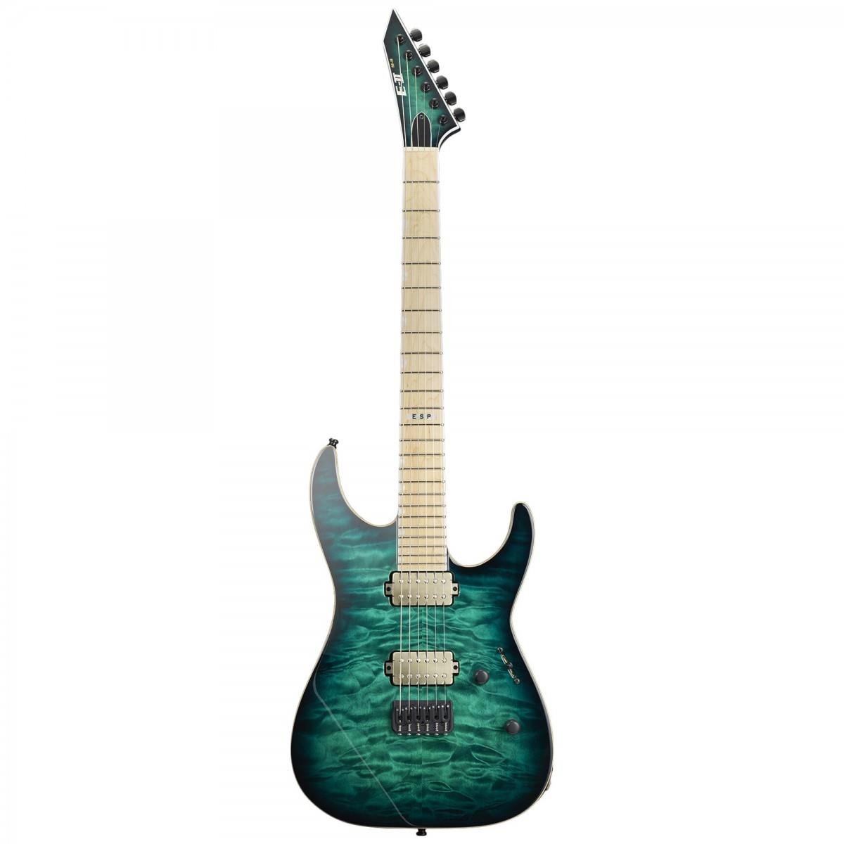 ESP E-II M-II NT Black Turquoise Burst Elektro Gitar