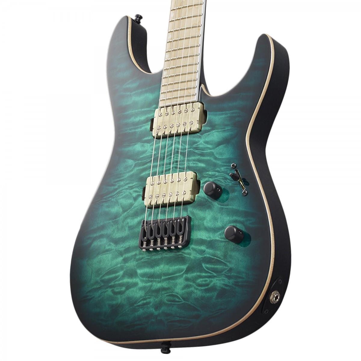 ESP E-II M-II NT Black Turquoise Burst Elektro Gitar