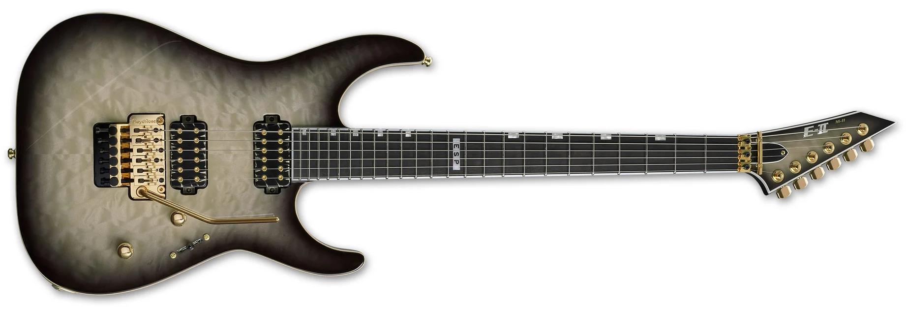 ESP E-II M-II QM Black Natural Burst Elektro Gitar