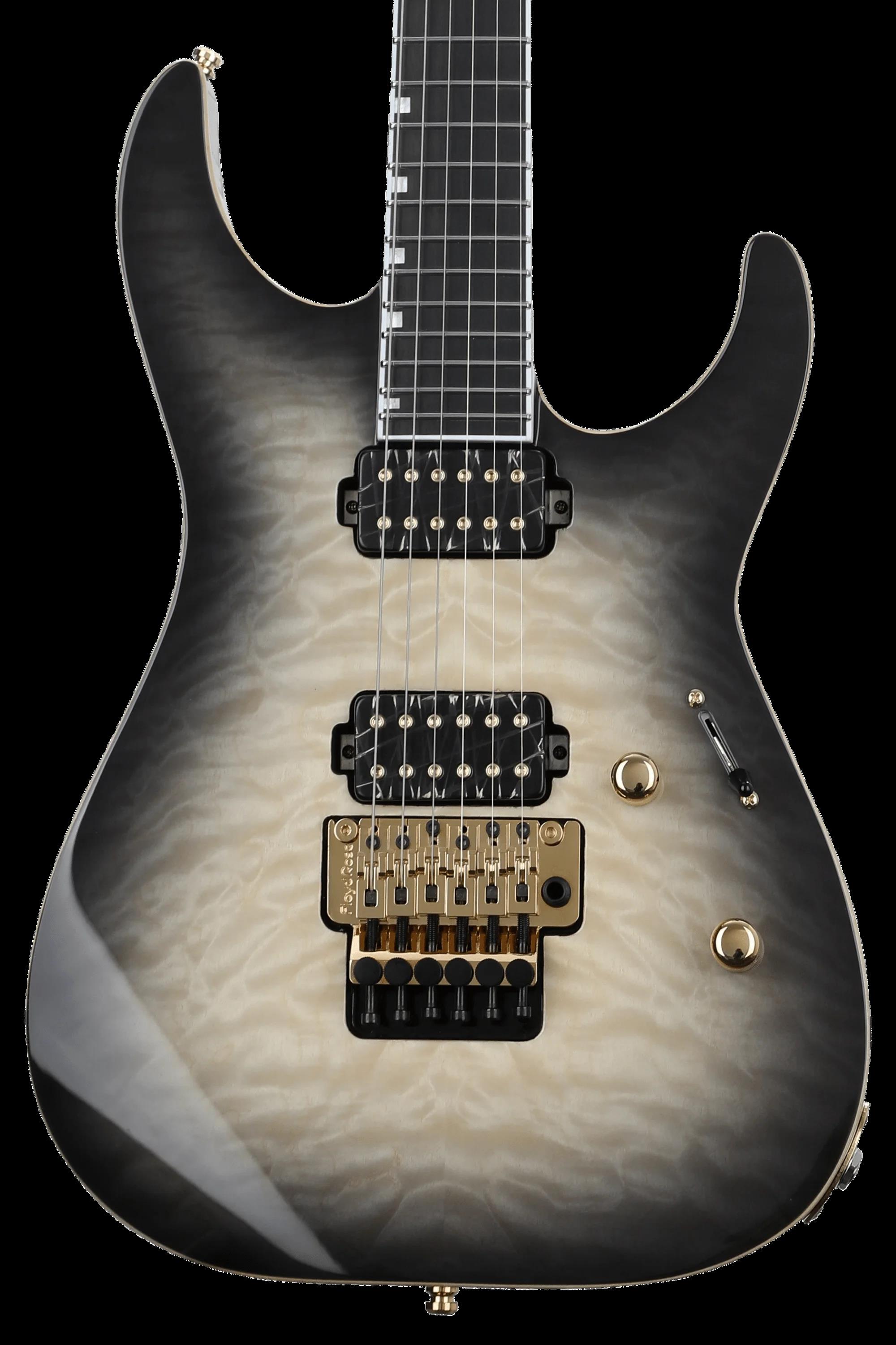 ESP E-II M-II QM Black Natural Burst Elektro Gitar