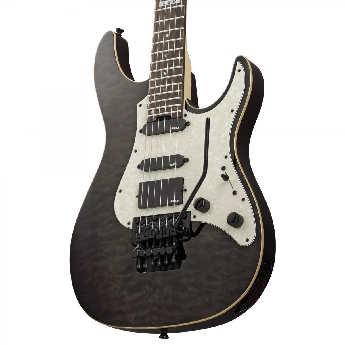 ESP E-II ST-1 QM See Thru Black Elektro Gitar