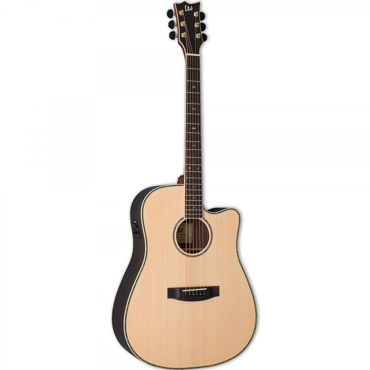 ESP LTD D-430E Natural Elektro Akustik Gitar