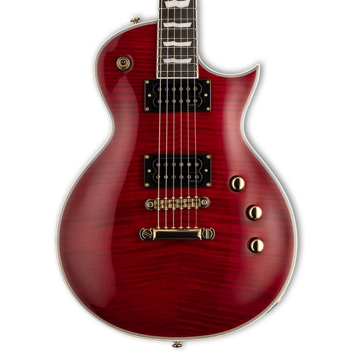 ESP LTD EC-1000T CTM See Thru Black Cherry Elektro Gitar