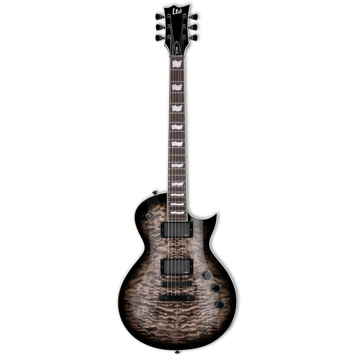 ESP LTD LEC400QMSTBLKSB EC-400 See Thru Black Sunburst Elektro Gitar