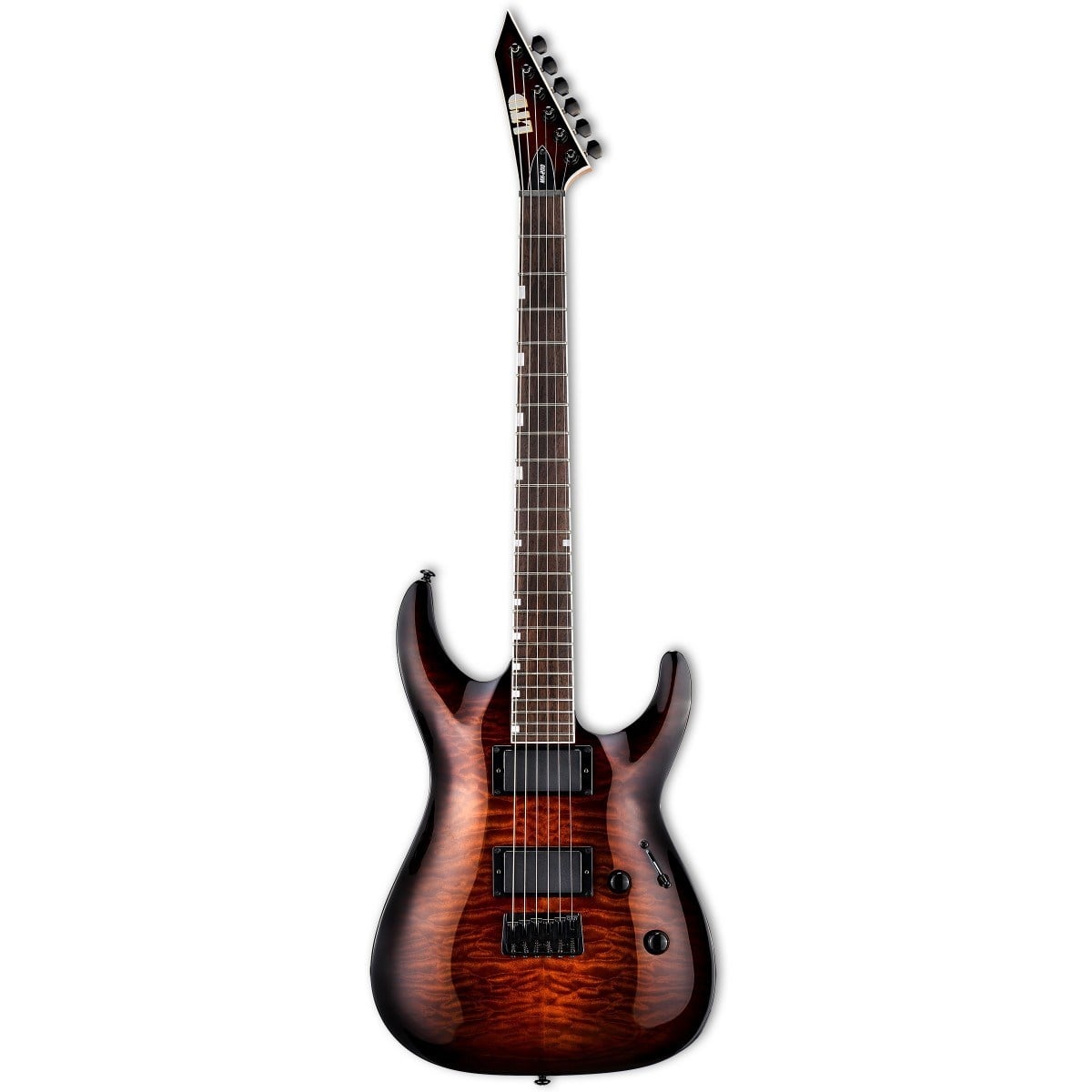 ESP LTD LMH200HTQMDBSB MH-200 Dark Brown Sunburst Elektro Gitar