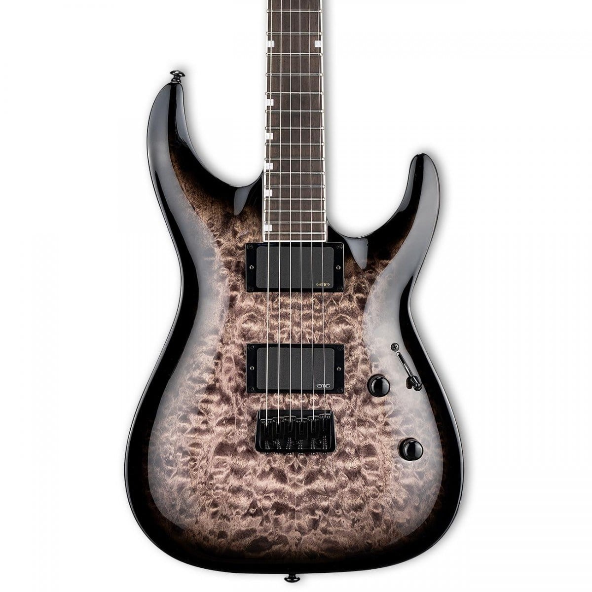ESP LTD LMH400HTQMSTBLKSB MH-400 See Thru Black Sunburst Elektro Gitar