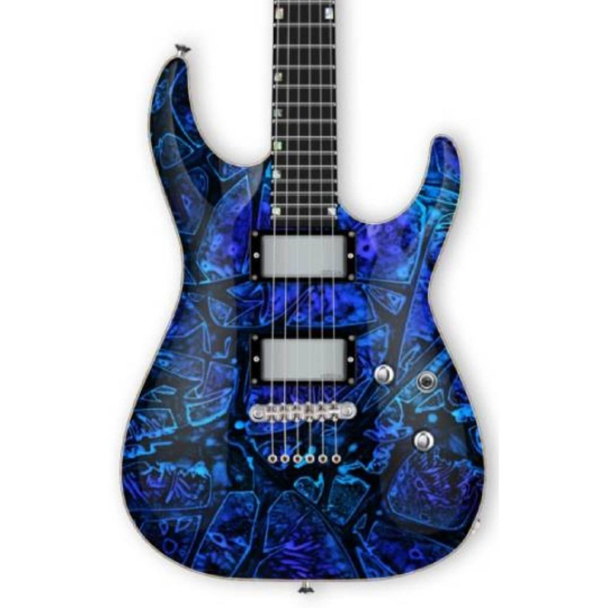 ESP USA Custom Shop Horizon-II Ghost Flame Elektro Gitar