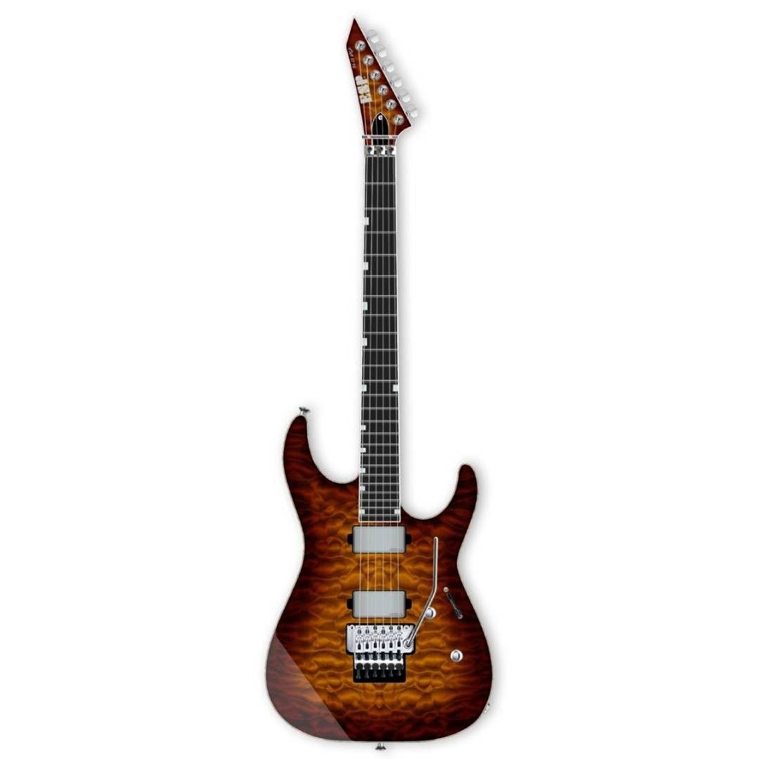 ESP USA Custom Shop M-II NTB FR Tiger Eye Sunburst Elektro Gitar
