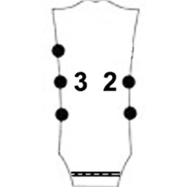 Gotoh GB2-5 Beş Tel Bas Gitar Burgu Seti Nikel (4+1 Dizilim)