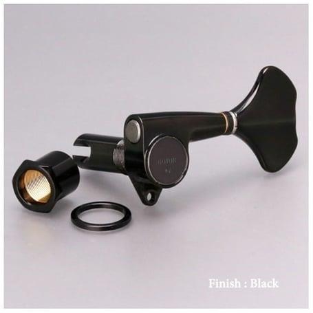 Gotoh GB707B Bas Gitar Burgu Seti Siyah Ters 4 Dizilim