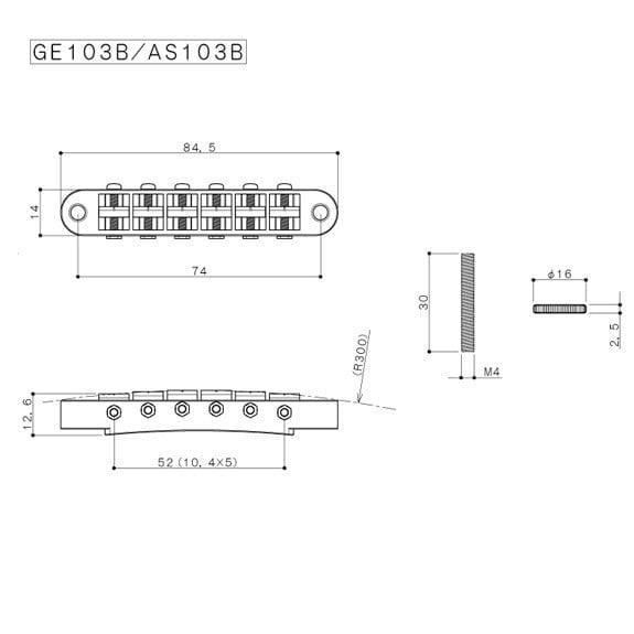 Gotoh GE103BBK T.O.M Köprü Siyah