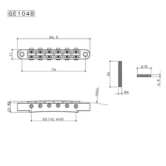 Gotoh GE104BG ABR1 Tip T.O.M Köprü Altın