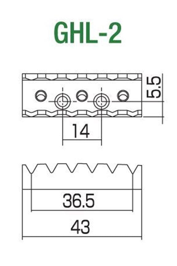 Gotoh GE1996TG-GHL2 Floyd Rose Tüm Set + Üst Eşik kilit 43mm