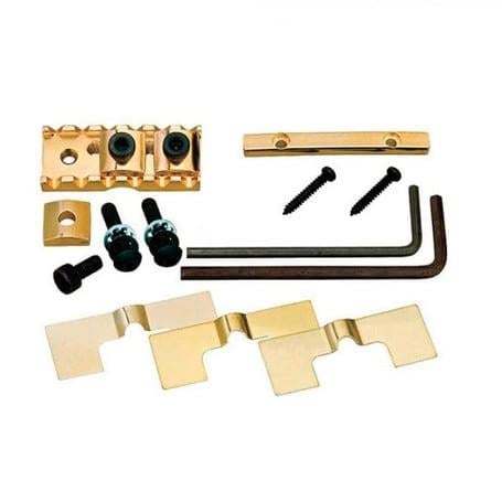 Gotoh GHL1G Elektro Gitar Üst Eşik Kilidi Tüm Set - Floyd Rose Locking Nut 43mm - Altın