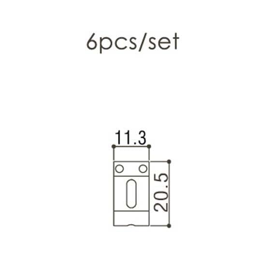 Gotoh S101N Elektro Gitar Saddle Seti Nikel (11,3mm)