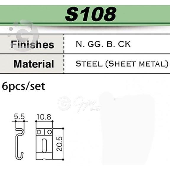 Gotoh S108BK Elektro Gitar Saddle Seti Siyah (10,8mm)