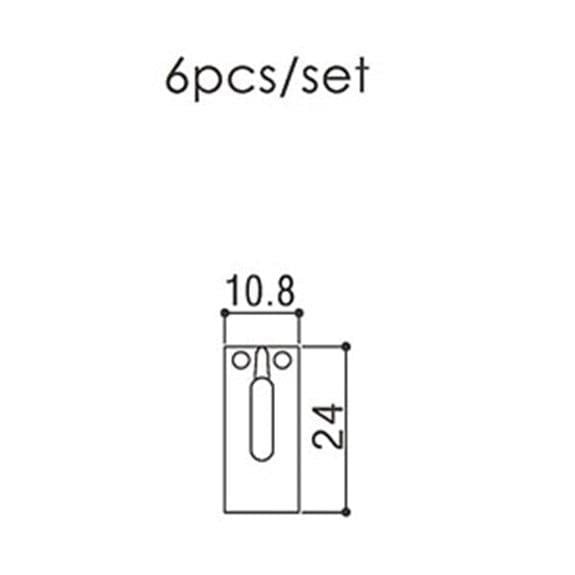 Gotoh S22C Modern Telecaster Saddle Seti Çelik - Krom