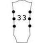 Gotoh SD90MGTGD Magnum Lock Trad. Kilitli Gitar Burgu Seti (3-3 Dizilim)