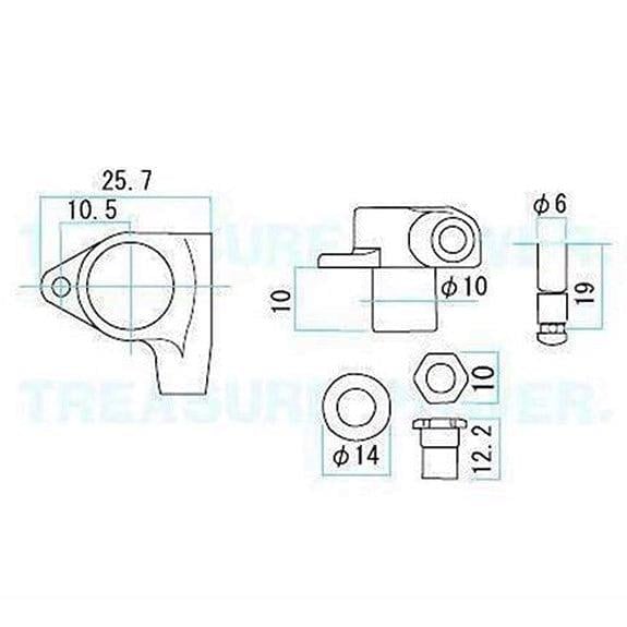 Gotoh SG301MGT BK Magnum Lock Trad. Kilitli Gitar Burgu Seti (3-3 Dizilim)