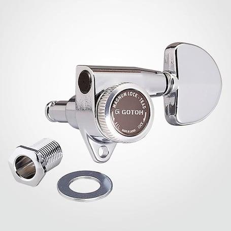 Gotoh SG301MGT CR Magnum Lock Trad. Kilitli Gitar Burgu Seti (3-3 Dizilim)