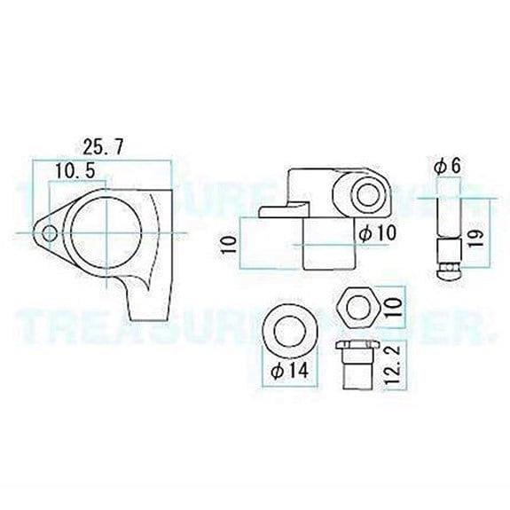Gotoh SG301MGT CR Magnum Lock Trad. Kilitli Gitar Burgu Seti (3-3 Dizilim)