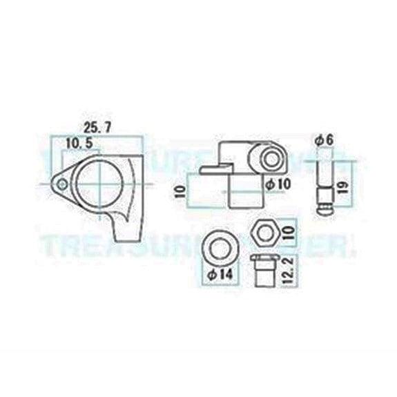 Gotoh SG301MGT04 GD Magnum Lock Trad. Kilitli Gitar Burgu Seti (3-3 Dizilim)