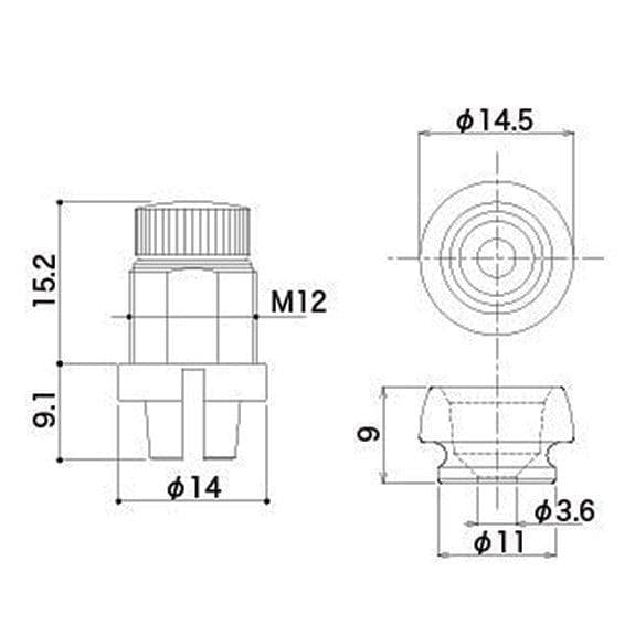 Gotoh SLR Straplock Askı Kilidi Siyah - Tek