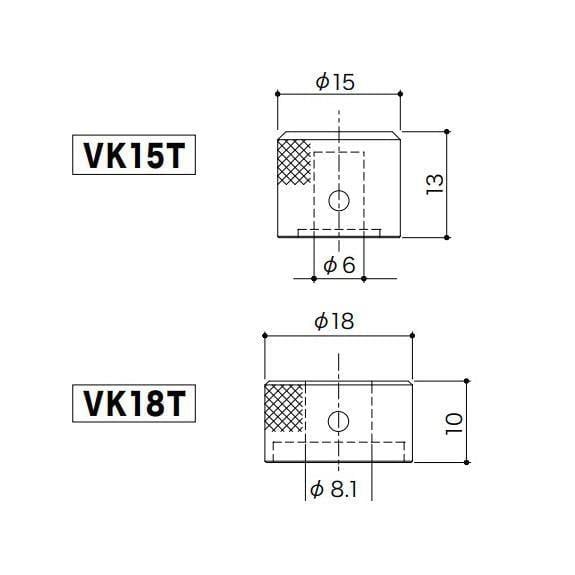 Gotoh VK15T/18T Dual Metal Knob Altın