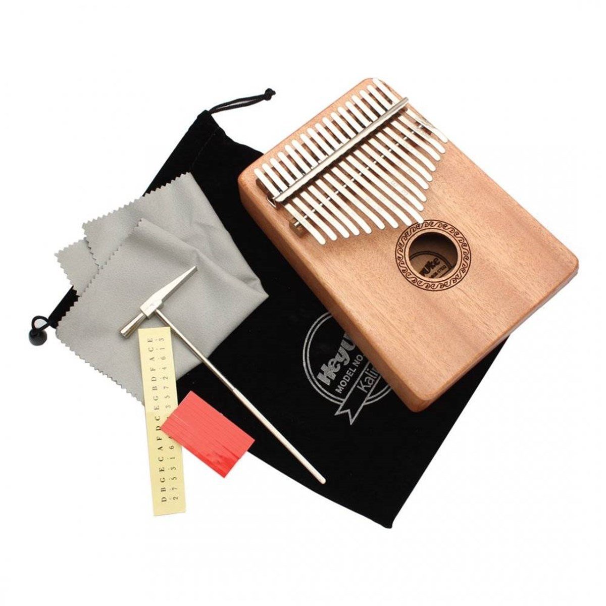 Heyuke Kalimba HKM-17 17 Tuşlu Kalimba Maun ağacı