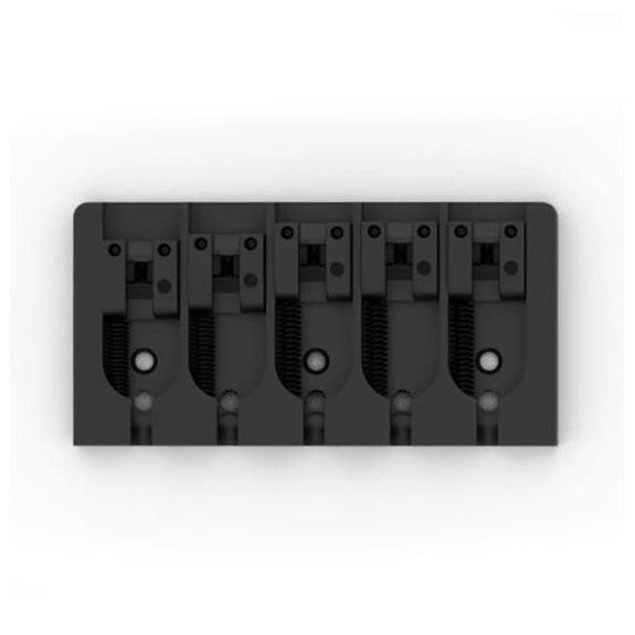 Hipshot 5A500AB 5 Tel A Style Alüminyum Bas Köprüsü Siyah (18mm)