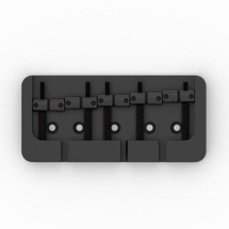 Hipshot 5B500AB 5 Tel B Style Alüminyum Bas Köprüsü Siyah (19mm)