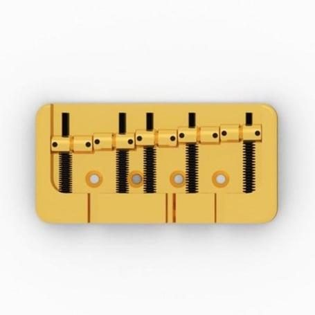 Hipshot 5B500AG 5 Tel B Style Alüminyum Bas Köprüsü Altın (18mm)