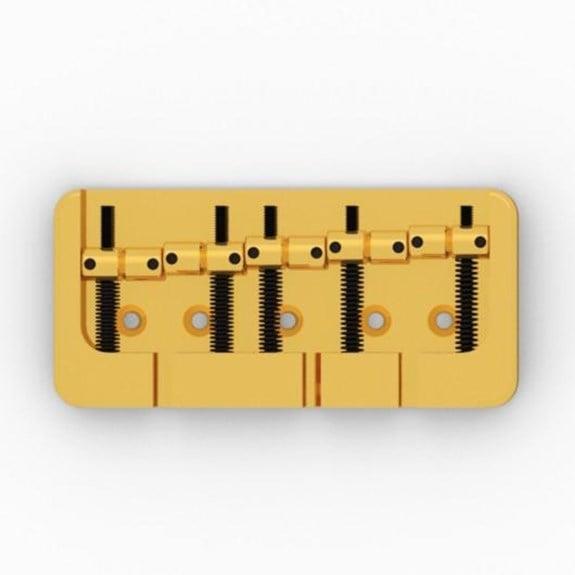 Hipshot 5B500AG 5 Tel B Style Alüminyum Bas Köprüsü Altın (19mm)