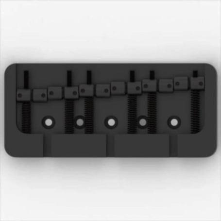 Hipshot 5B600AB 6 Tel B Style Alüminyum Bas Köprüsü Siyah (18mm)