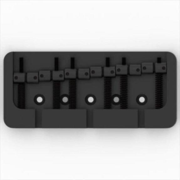 Hipshot 5B600AB 6 Tel B Style Alüminyum Bas Köprüsü Siyah (19mm)