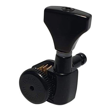 Hipshot 6GL0B-20 Grip Lock Kilitli Gitar Burgusu Siyah Tek Üst