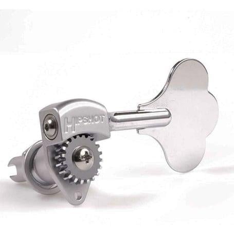 Hipshot Licenced Ultralite Clover Tekli Bas Gitar Burgu Sol Krom (38) (Ekstra hafif)