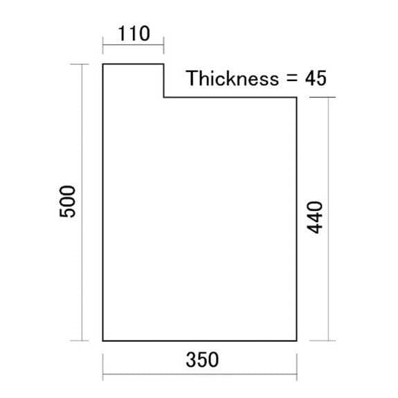 Hosco Japan BBDG3A 3 Parça Gitar Blank Gövde USA Alder