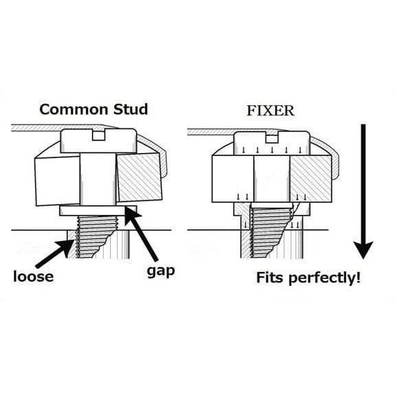 Hosco Japan H-FIX-I Tailpiece Kilit Sistem Krom- İnç