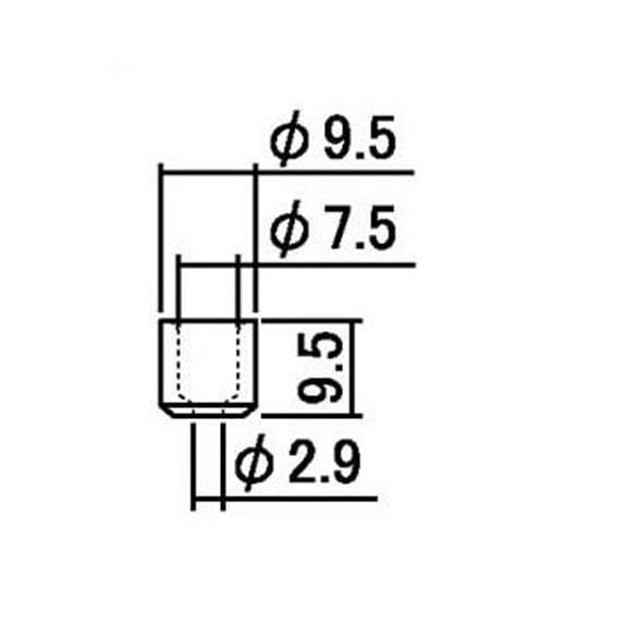 Hosco Japan HK10N Tel Yüzüğü (Ferrules) (6 Adet) Nikel