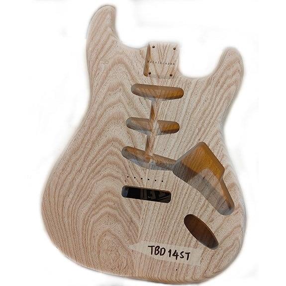 Hosco Japan TBD14ST 2 Parça SSS Strat Gövde Lightweight Swamp Ash (Hafif Dişbudak)